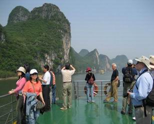 Boat in Li River