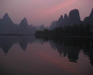 Sunset of Li River